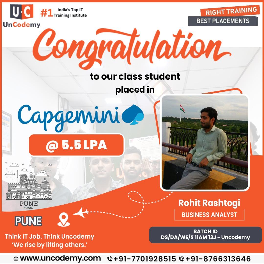 Placed at Capaeminia - 5.5 LPA